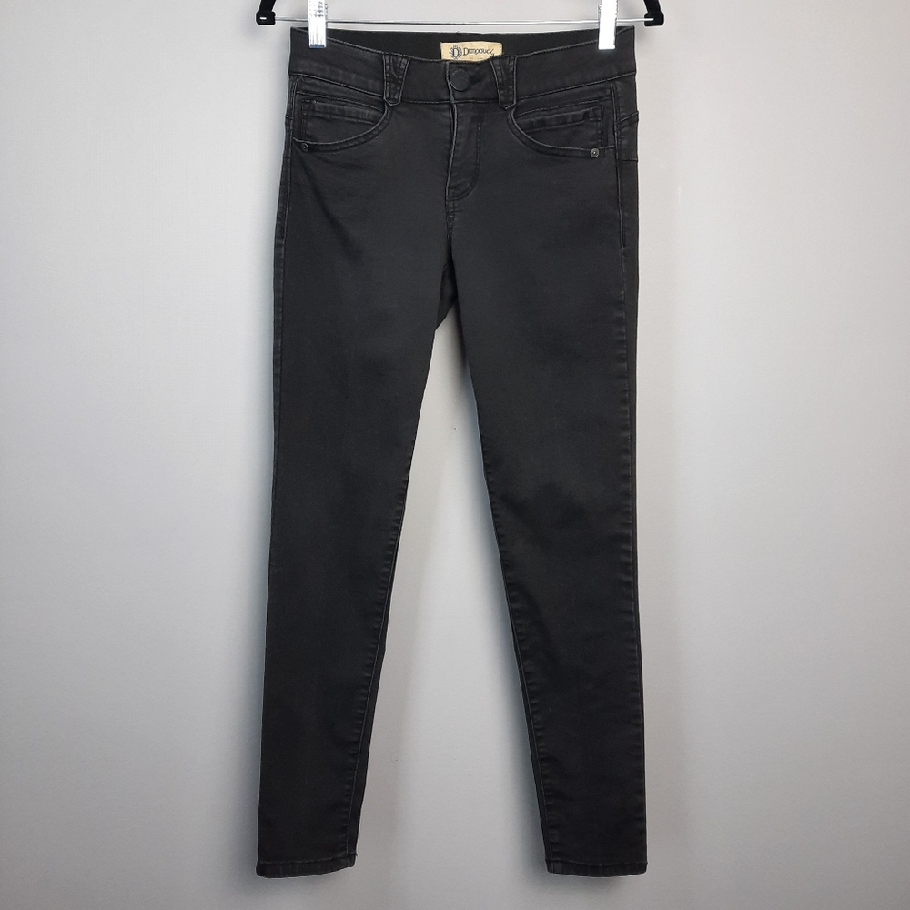 Democracy Absolution Black Midrise Comfort Waist Skinny Jeans size 4